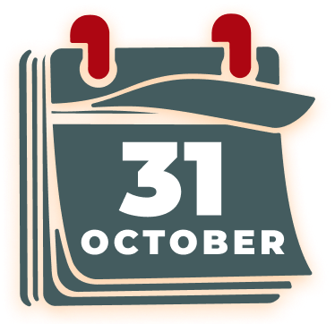 A stylized desk calendar icon with a dark teal page showing '28 MARCH' in bold white text with red binder rings at the top.